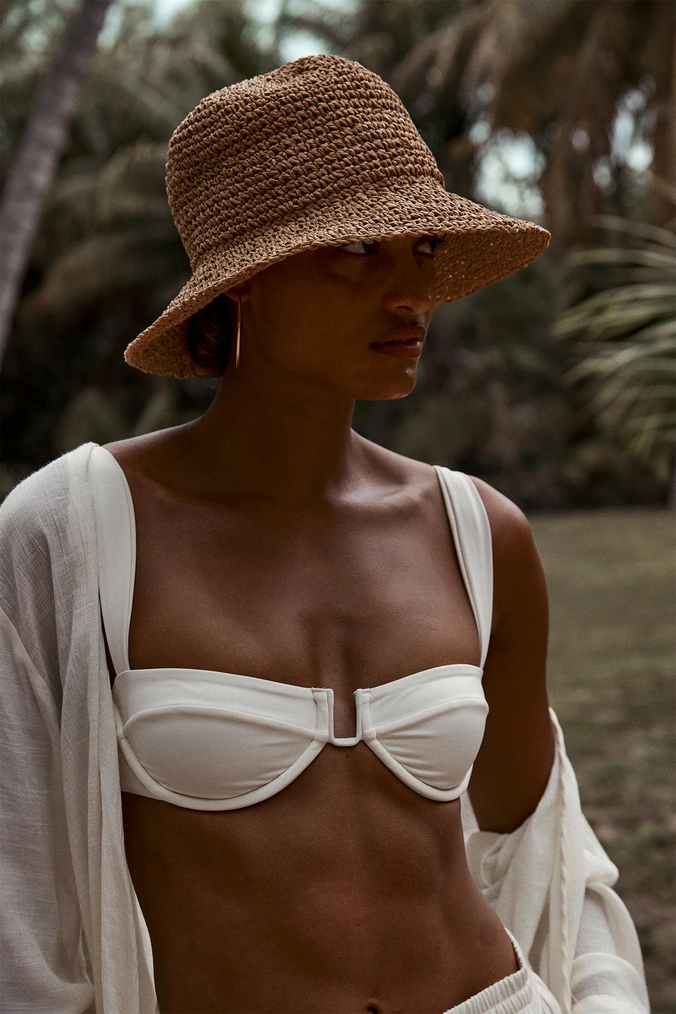 Saint Jean Bucket Hat - Natural | Monday Swimwear