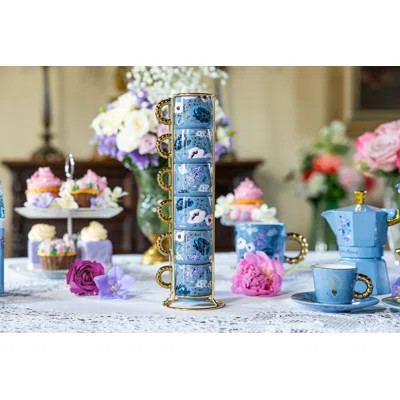 BRIDGERTON 7 PIECE SET 6 STACKABLE CUPS 87ML/2.94 oz. AND HOLDER | Wayfair North America