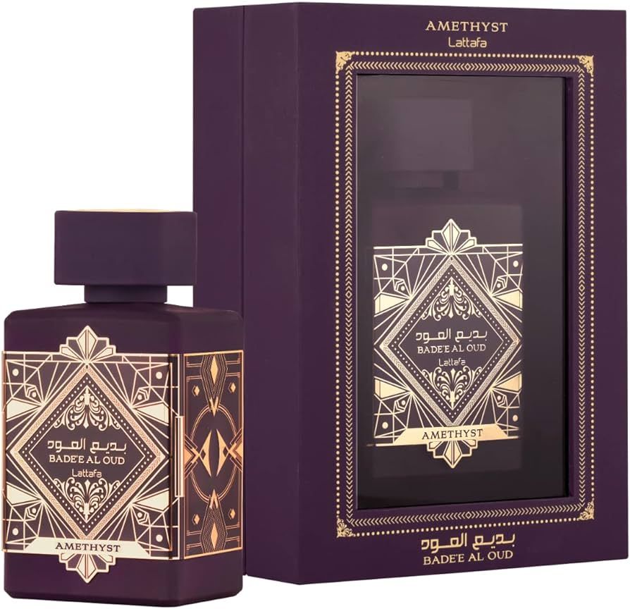 Lattafa Perfumes Bade'e Al Oud Amethyst for Unisex Eau de Parfum Spray, 3.4 Ounce | Amazon (US)