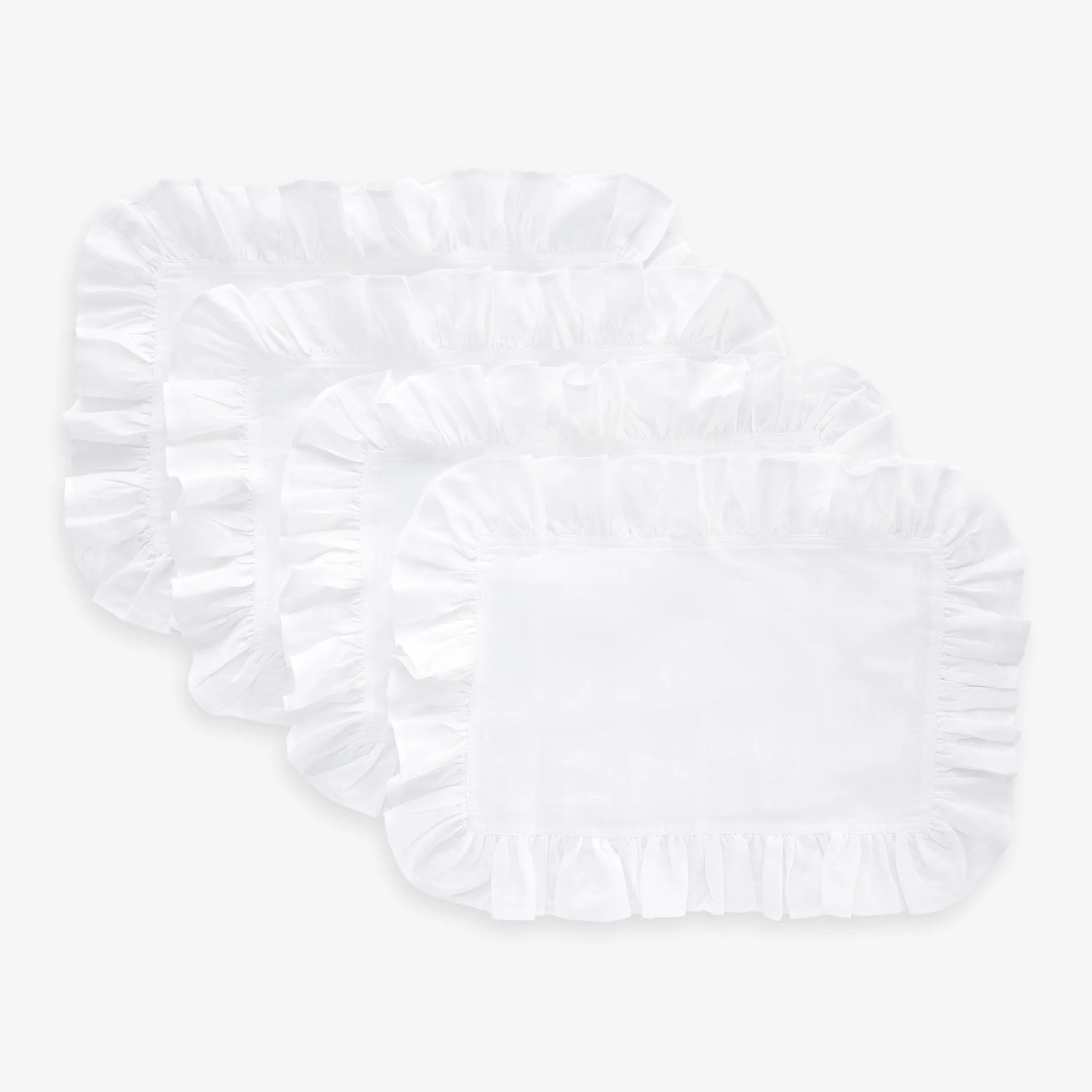 Gabrielle Ruffle Placemats | Solino Home