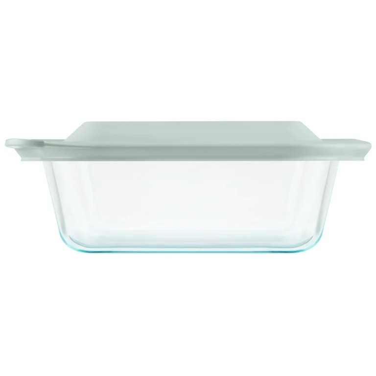 Pyrex® Deep 8" Square Glass Baking Dish with Sage Green Lid - Walmart.com | Walmart (US)