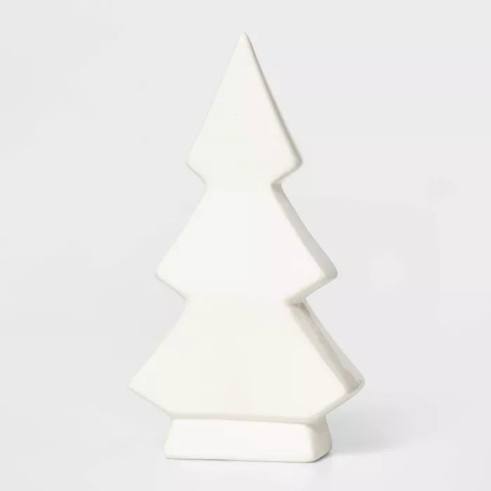 7in Ceramic 3-Tier Christmas Tree Decorative Figurine White - Wondershop™ | Target