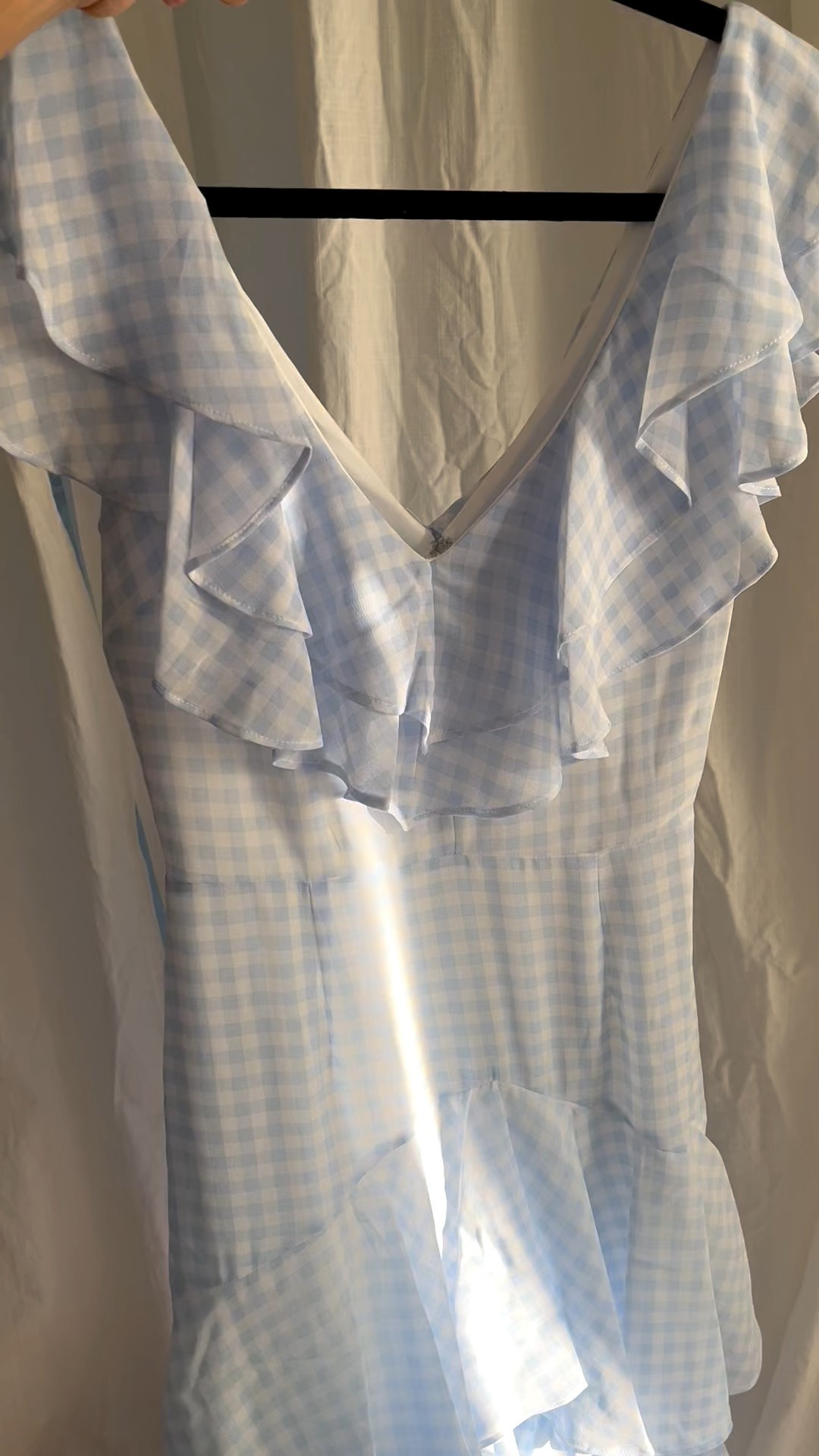 I loved this dress so much I bought it in a second color, this one is half the price as the others! This blue gingham print is so pretty, I think it would be perfect for a brunch date. 

#LTKFindsUnder50