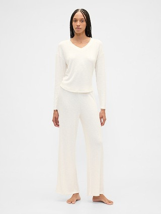 Relaxed Wide-Leg PJ Pants | Gap Factory