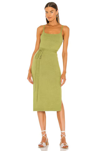 Line & Dot Megan Wrap Dress in Chartreuse from Revolve.com | Revolve Clothing (Global)
