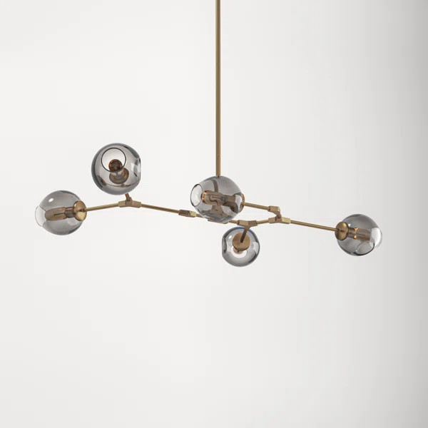 Dumont 5 - Light Sputnik Modern Linear Chandelier | Wayfair North America