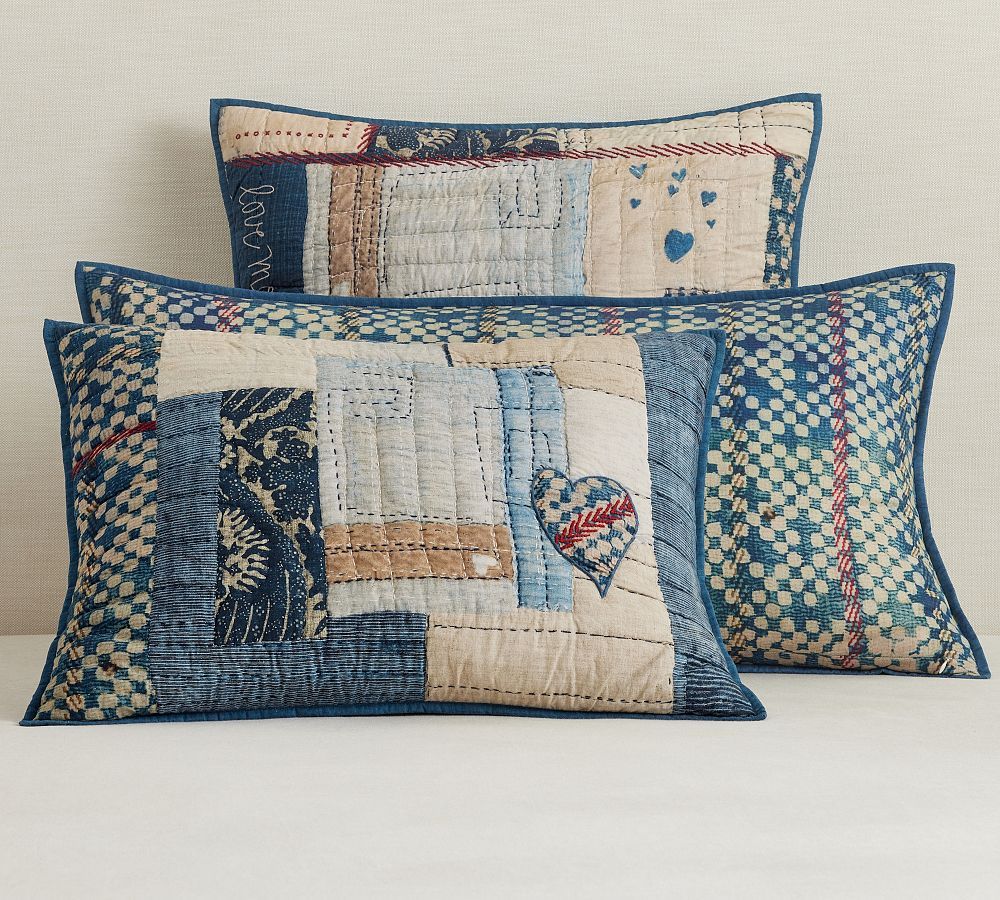Love Handcrafted Reversible Quilted Sham | Pottery Barn (US)