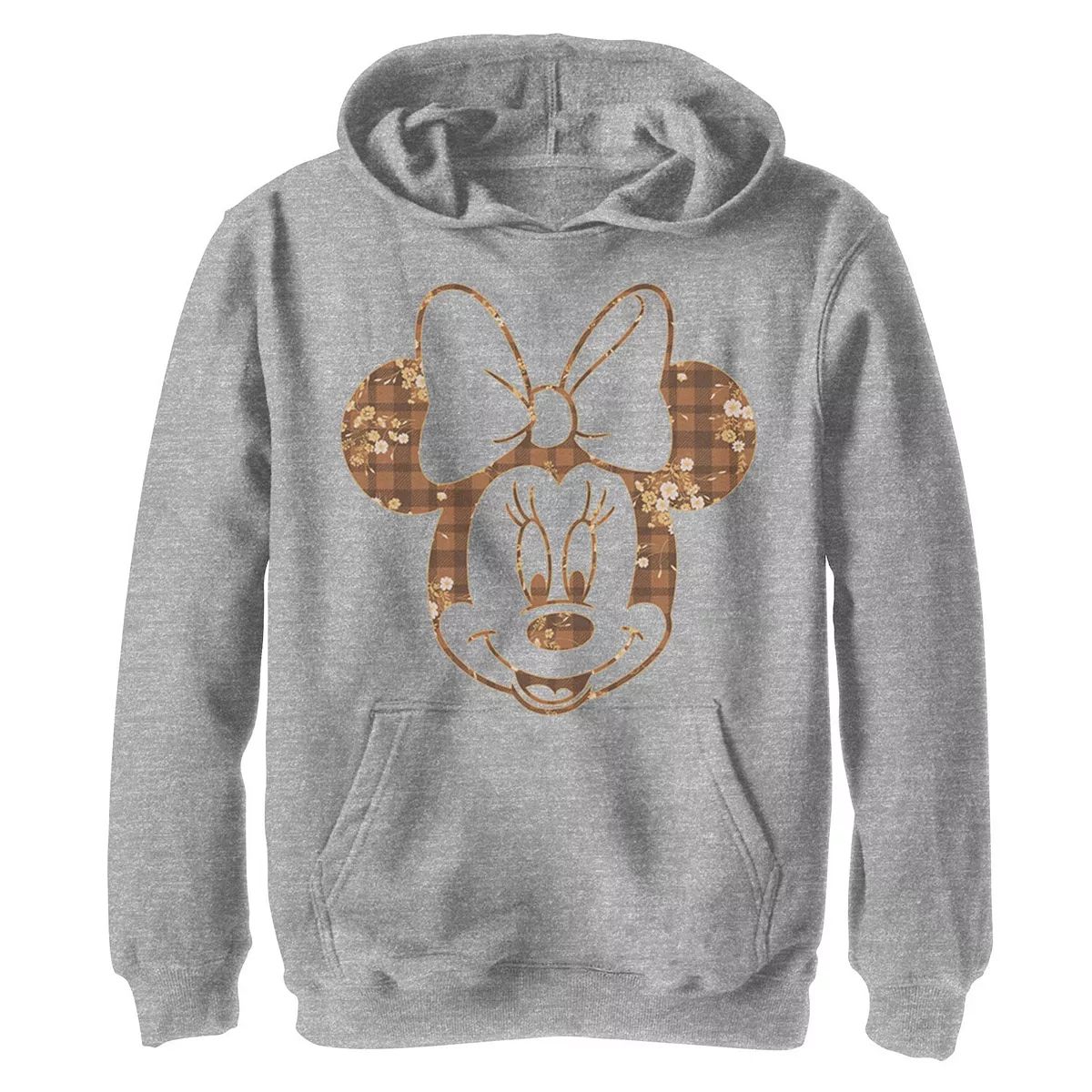 Disney's Mickey Mouse & Friends Boys 8-20 Minnie Floral Plaid Fill Graphic Fleece Hoodie | Kohl's