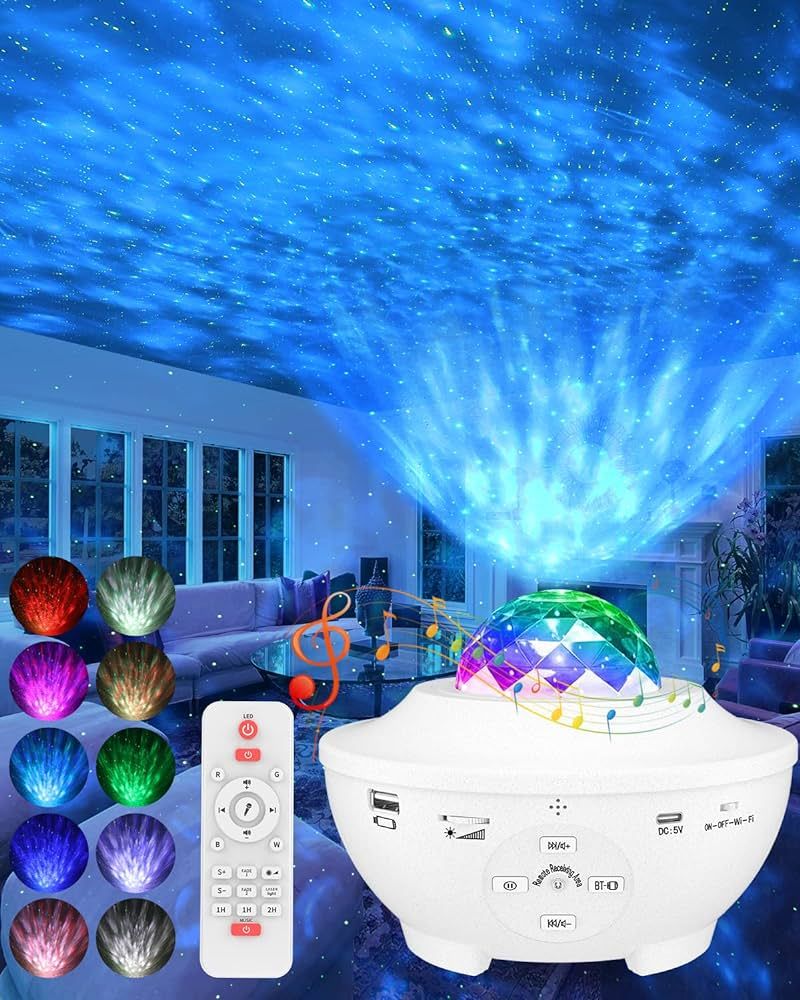 Galaxy Projector for Bedroom,Star Projector Galaxy Light Projector Bluetooth Speaker,Night Light ... | Amazon (US)