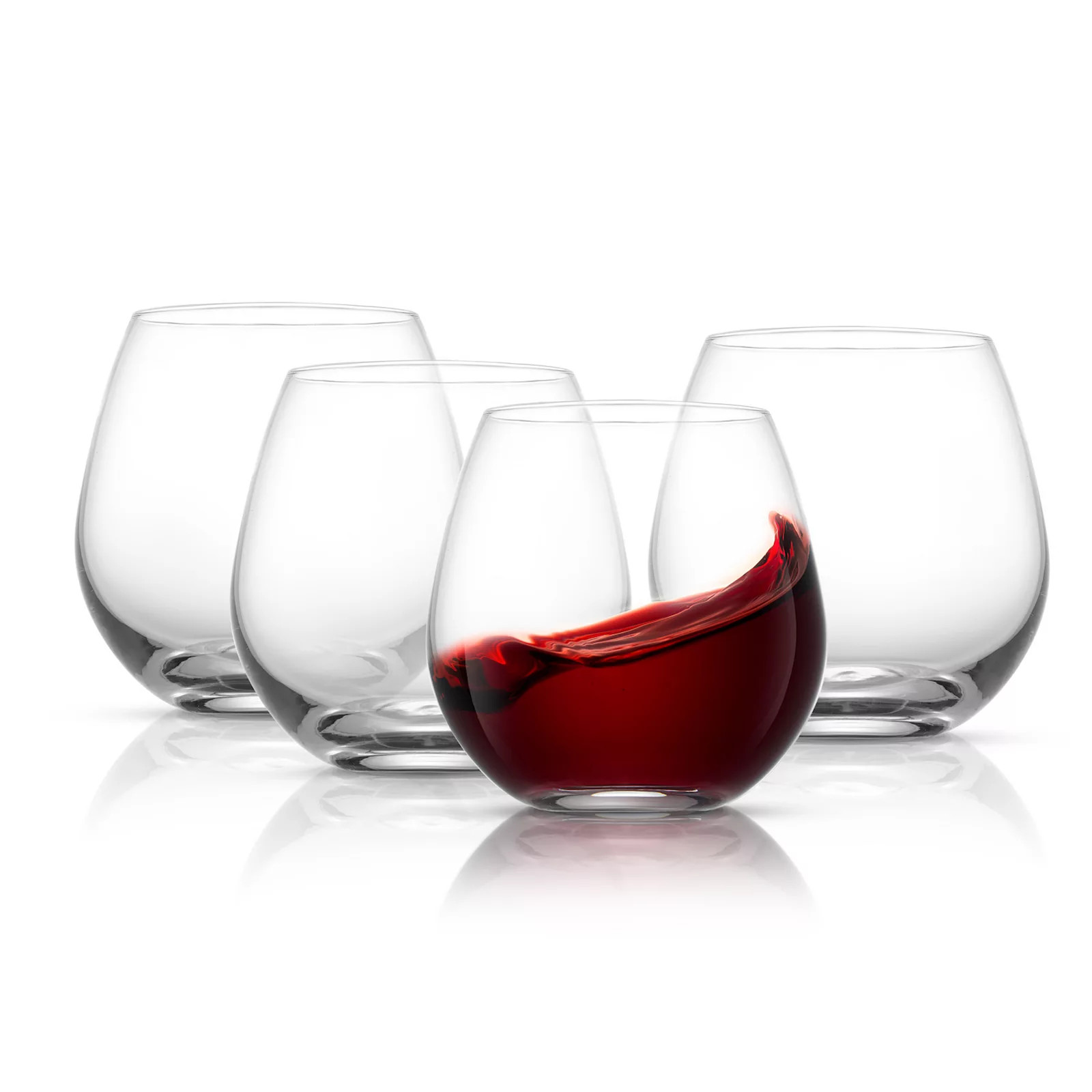 JoyJolt Spirits 4-pc. Crystal Stemless Wine Glass Set | Kohl's
