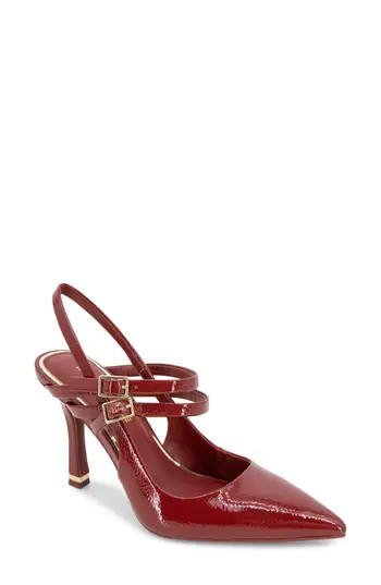 Kenneth Cole Raquel Pointed Toe Slingback Pump in Rio Red at Nordstrom Rack, Size 8 | Nordstrom Rack