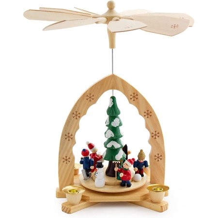 BRUBAKER Christmas Pyramid 12 Inches Nativity Play - Christmas Scene Under The Christmas Tree - Hand | Walmart (US)