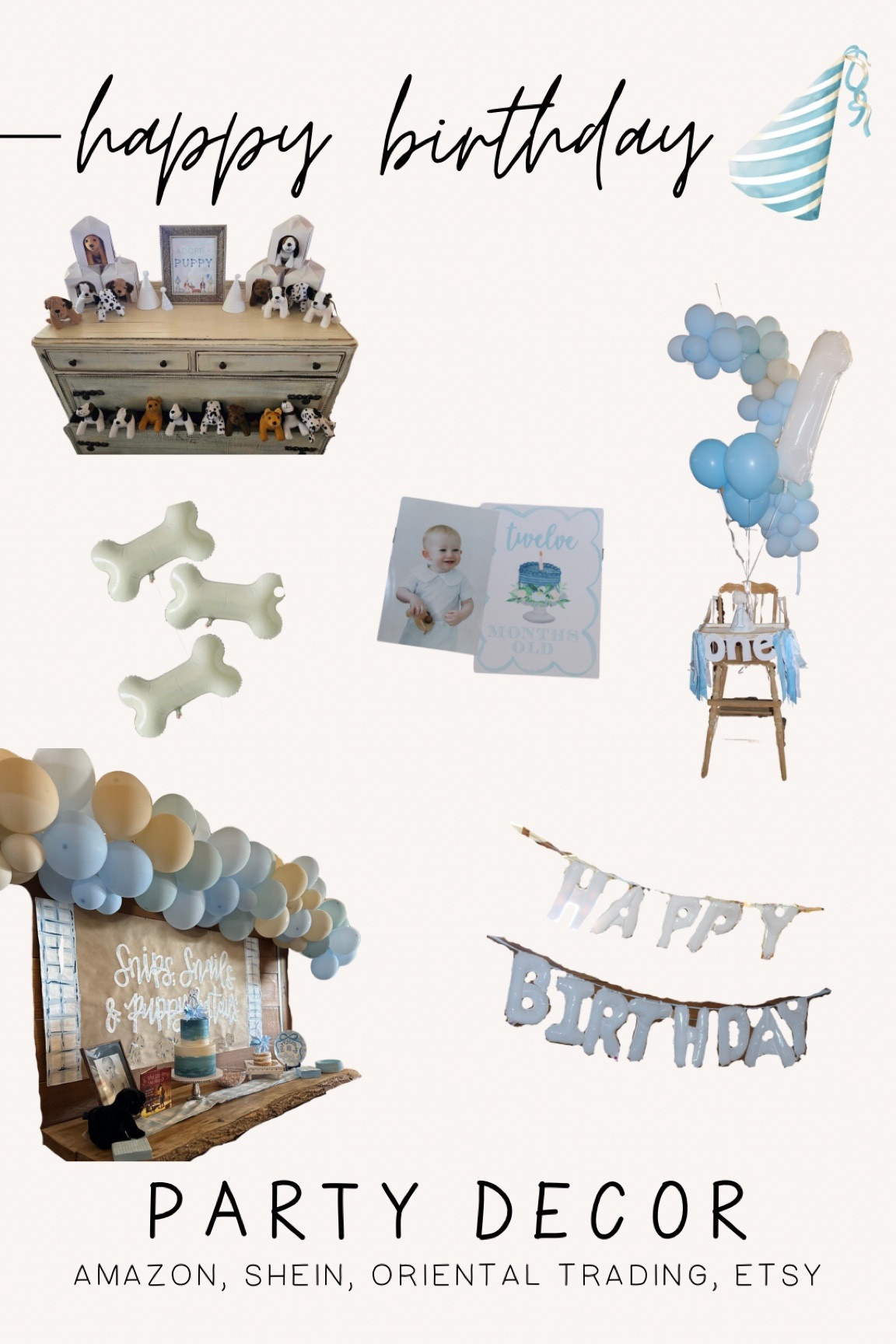 Brant’s first birthday 🎉 Here is a decor round up for our Snips, Snails, & Puppy Dog Tails theme 🩵💙

#LTKkids #LTKfamily #LTKbaby