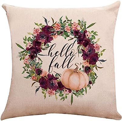 Fall Pumpkin Harvest Decorative Double Side Print Throw Pillow Covers Set of 4, Munzong Autumn Th... | Amazon (US)