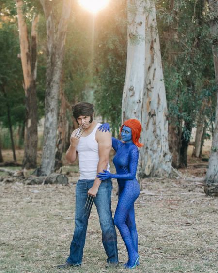 Couples Halloween Costume
Idea - X-MEN #marvelfan #marvelcomics Wolverine Mystique 
#superherocostume

#LTKHalloween #LTKwedding #LTKfamily
