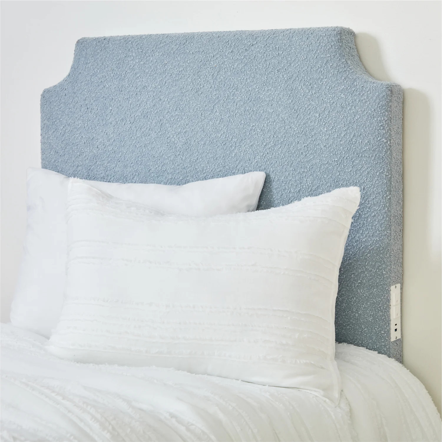 Jordyn Charging Boucle Headboard | Dorm Essentials - Dormify | Dormify