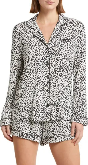 Moonlight Eco Long Sleeve Stretch Modal Short Pajamas | Nordstrom