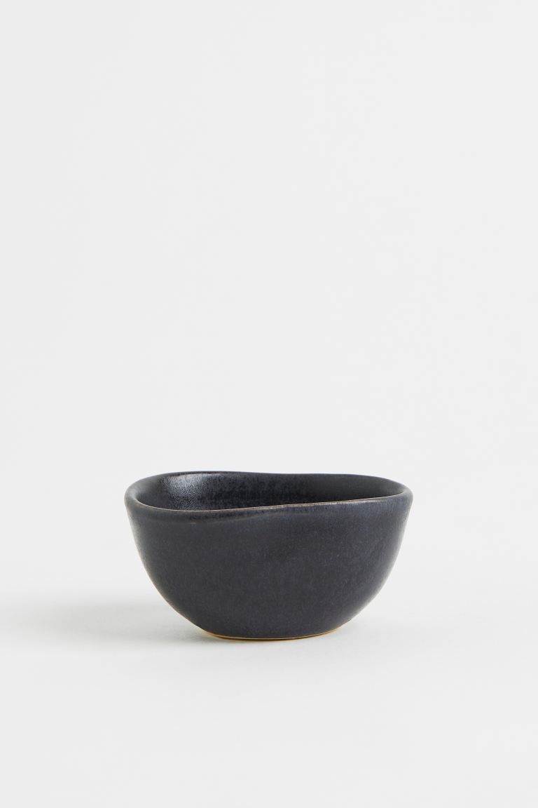 Small Stoneware Bowl - Charcoal gray - Home All | H&M US | H&M (US + CA)