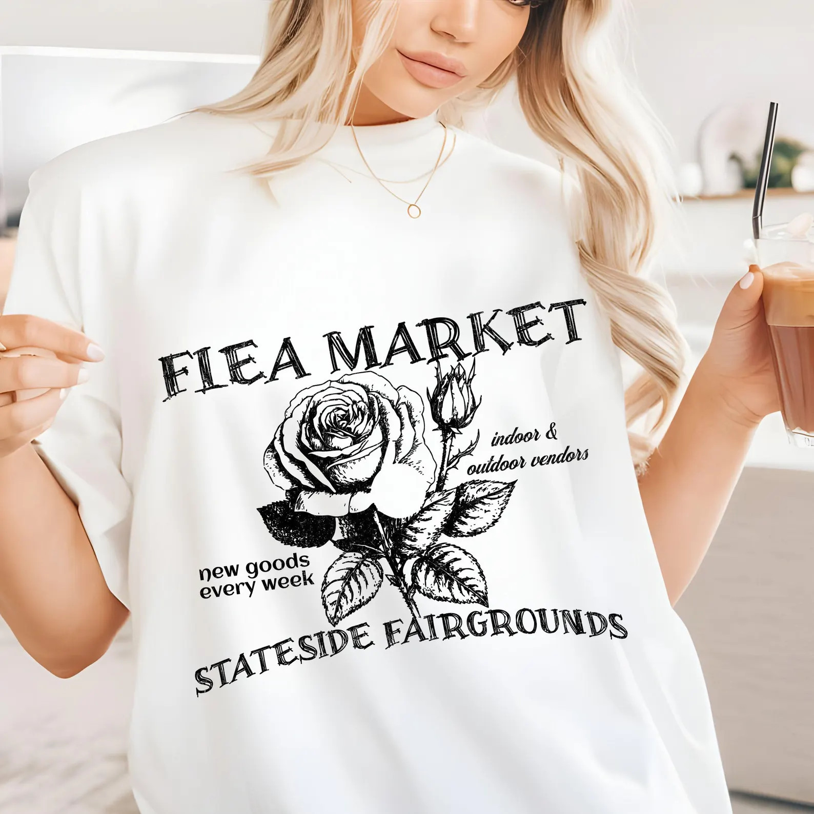 Flea Market Graphic Tee, Distressed Floral Tshirt, Trendy Bohemian Tee, Boho Floral Tee, Hippie C... | Etsy (US)