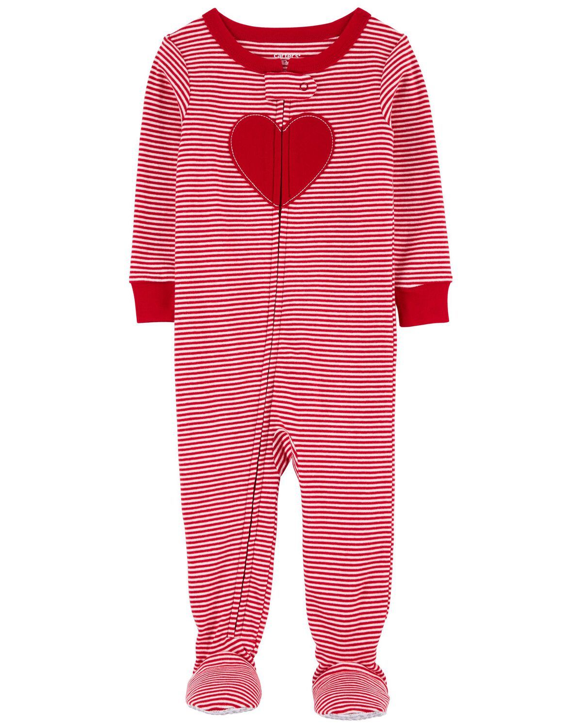 Red Toddler 1-Piece Valentine's Day 100% Snug Fit Cotton Footie Pajamas | carters.com | Carter's