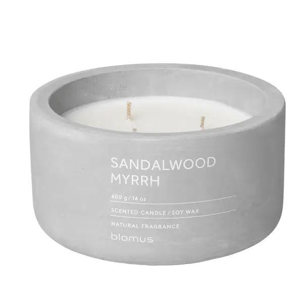 Sandalwood Myrrh Scented Jar Candle with Stone Holder | Wayfair North America