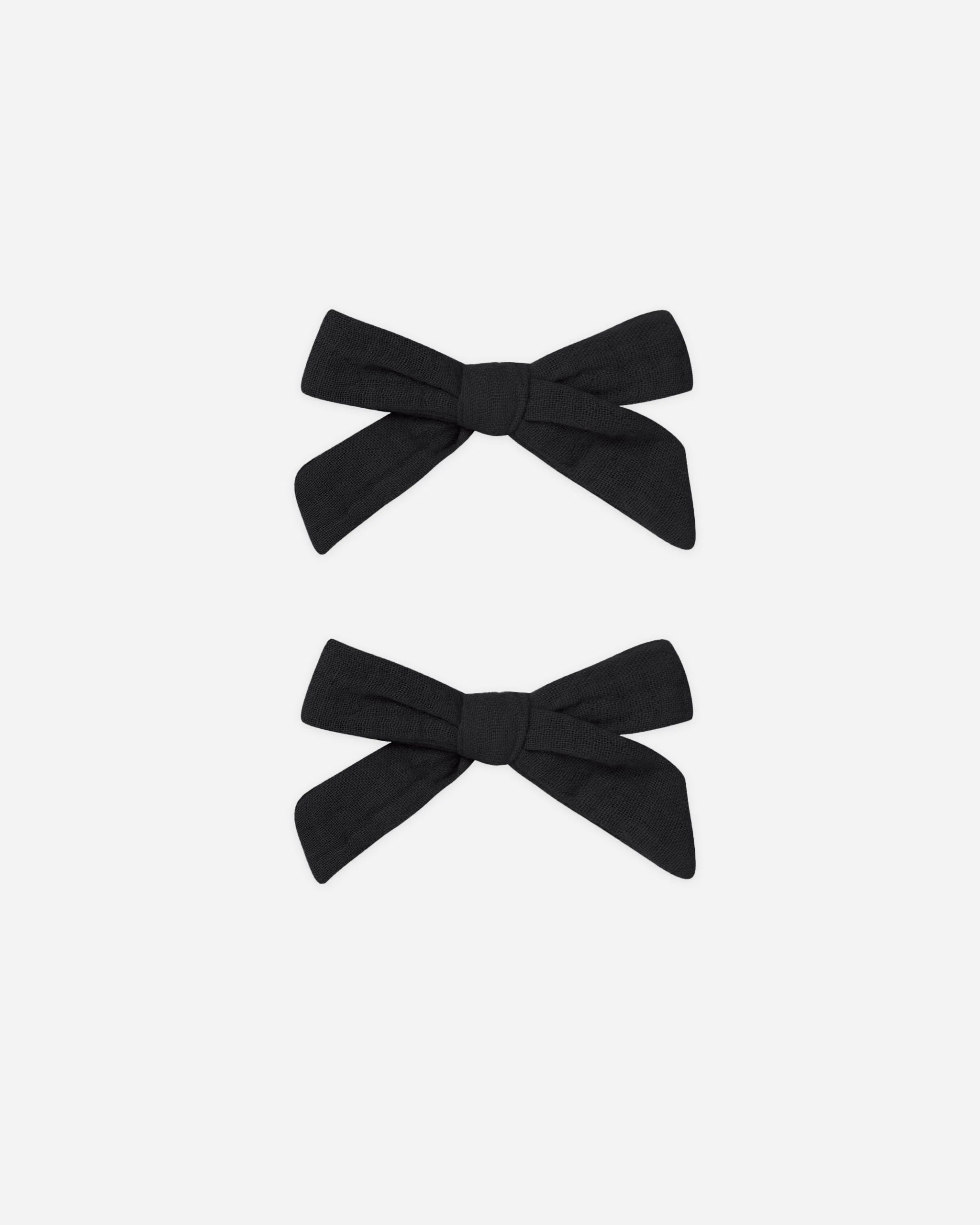 Bows, Set of 2 || Black | Rylee + Cru