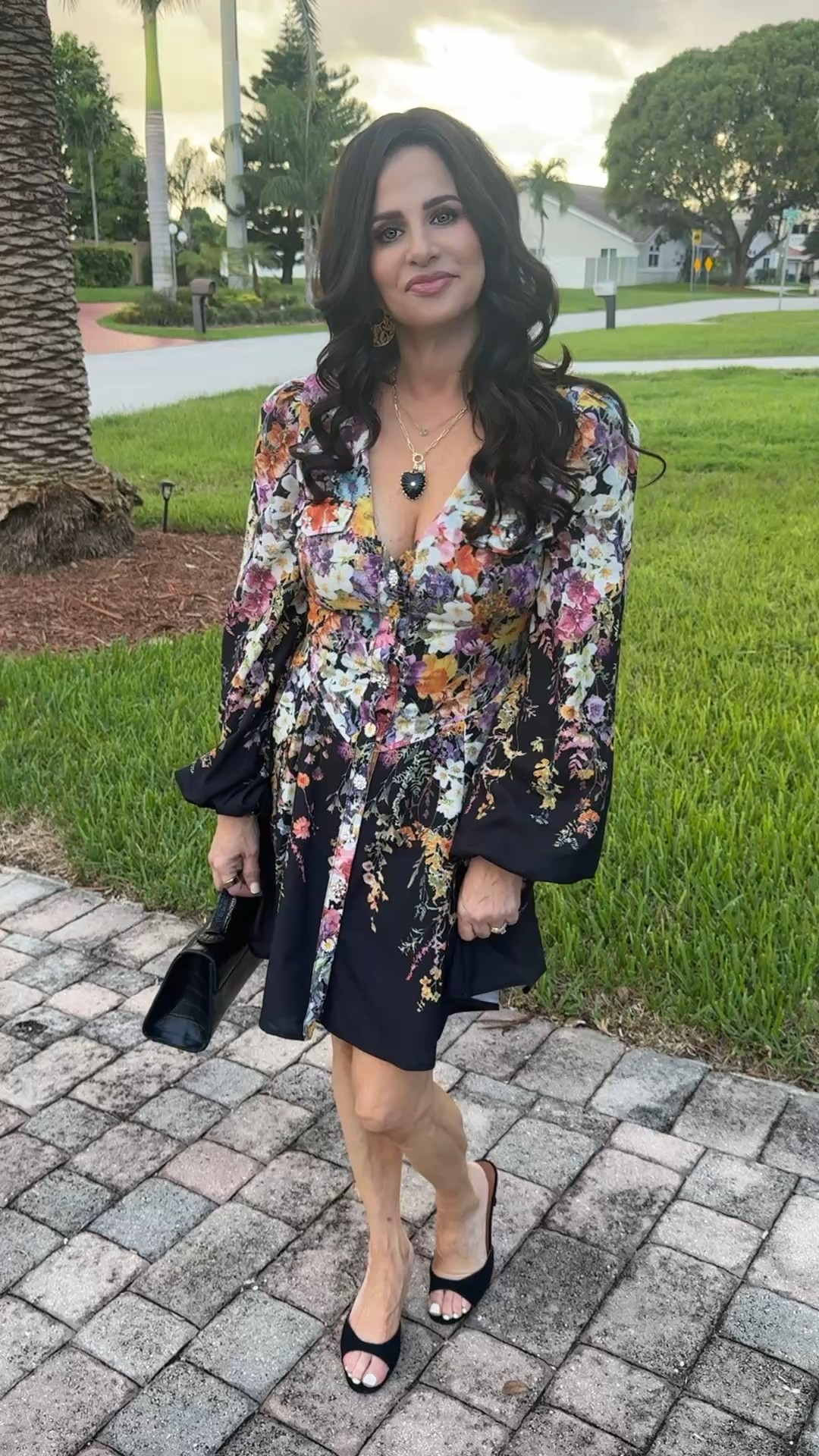 First huge sale ! Dress is perfect to wear now and then wear into Fall , add tall healed boots and you are good to go . Wearing a sm 
#whattowear #fallstyle #floraldress

#LTKStyleTip #LTKFindsUnder50 #LTKOver40