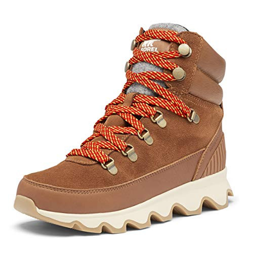 SOREL Women's Kinetic Conquest Boot â€” Velvet Tan â€” Waterproof Leather & Suede Rain Boots â€” Size 8.5 | Amazon (US)