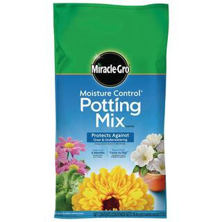 Moisture Control Potting Mix Soil 16 qt. For Container Plants, Protects Against Over- and Under-Watering | The Home Depot