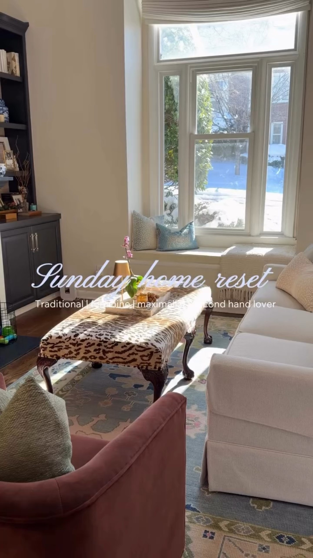 Snowed in in Charlotte, time to clean and reset ❄️🫧

Traditional home, cozy home vibes, maximalist, interior design, southern home, colorful house, grandmillenial, consignment furniture, second hand, feminine interiors, elegant home #interiordesign#housetour#sundayreset#cozyhome#maximalistinteriors