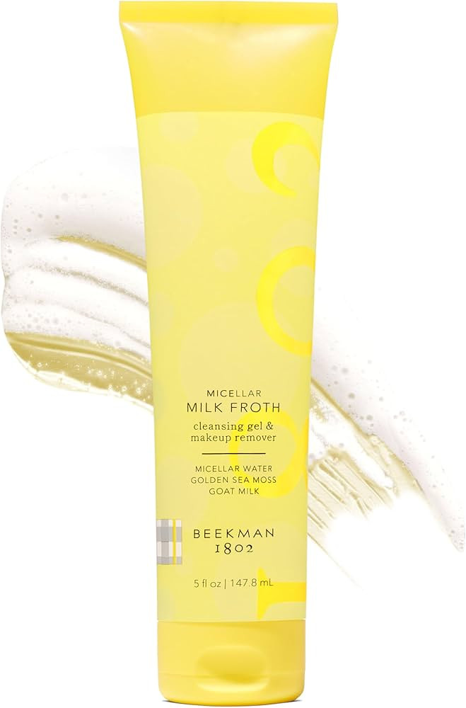 Beekman 1802 Micellar Milk Froth Gel to Foam Cleanser - 2 in 1 Cleanser and Makeup Remover, Goat ... | Amazon (US)