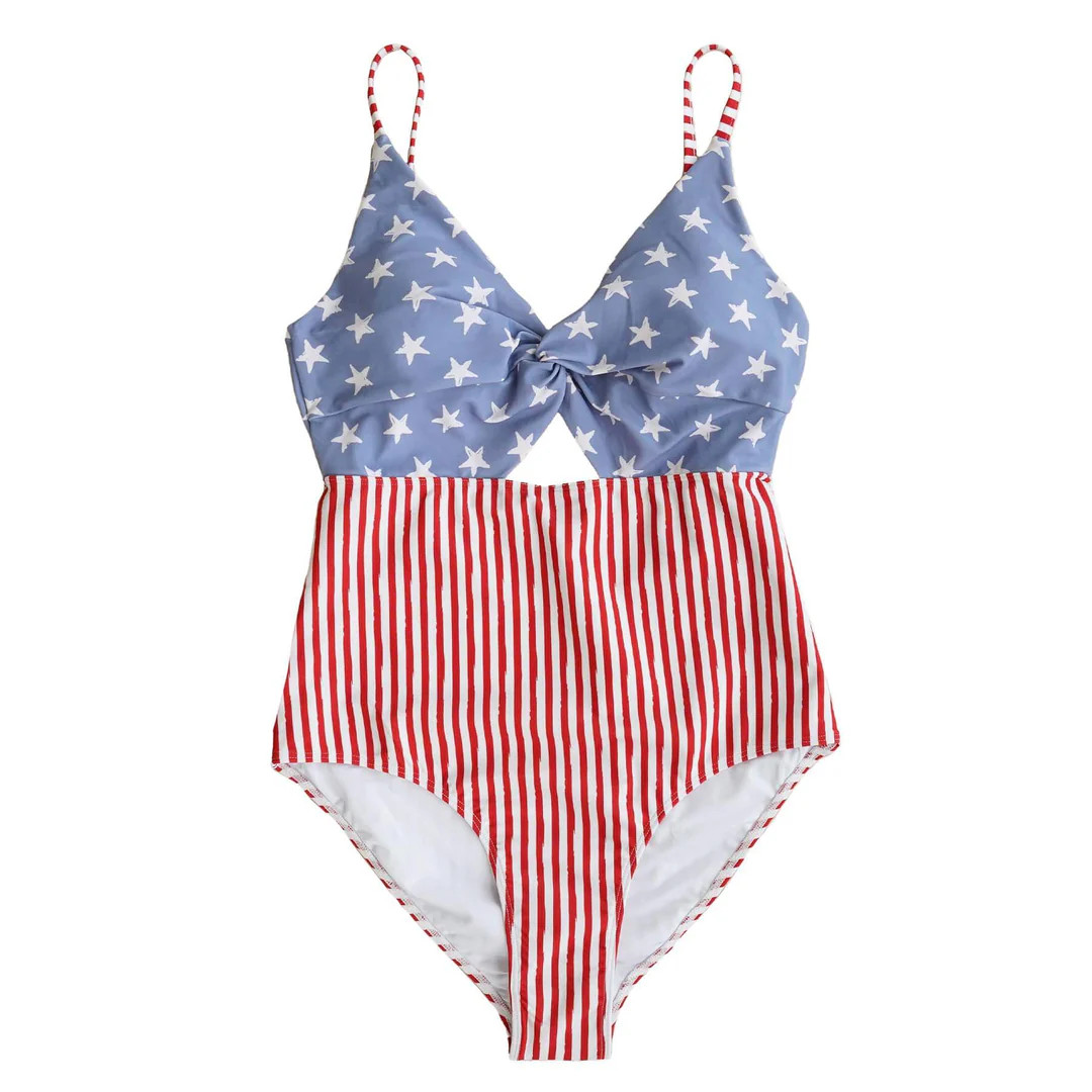 Women's Ruched Cutout One-Piece Swimsuit | All American | Caden Lane