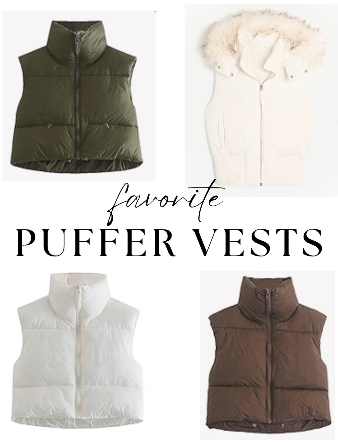 Favorite puffer vest options from Amazon ✨ 

Puffer Vest 
Outfit Ideas 
Cozy Clothes 
Winter Outfits 
Gift Ideas 

#LTKSeasonal #LTKHoliday #LTKGiftGuide