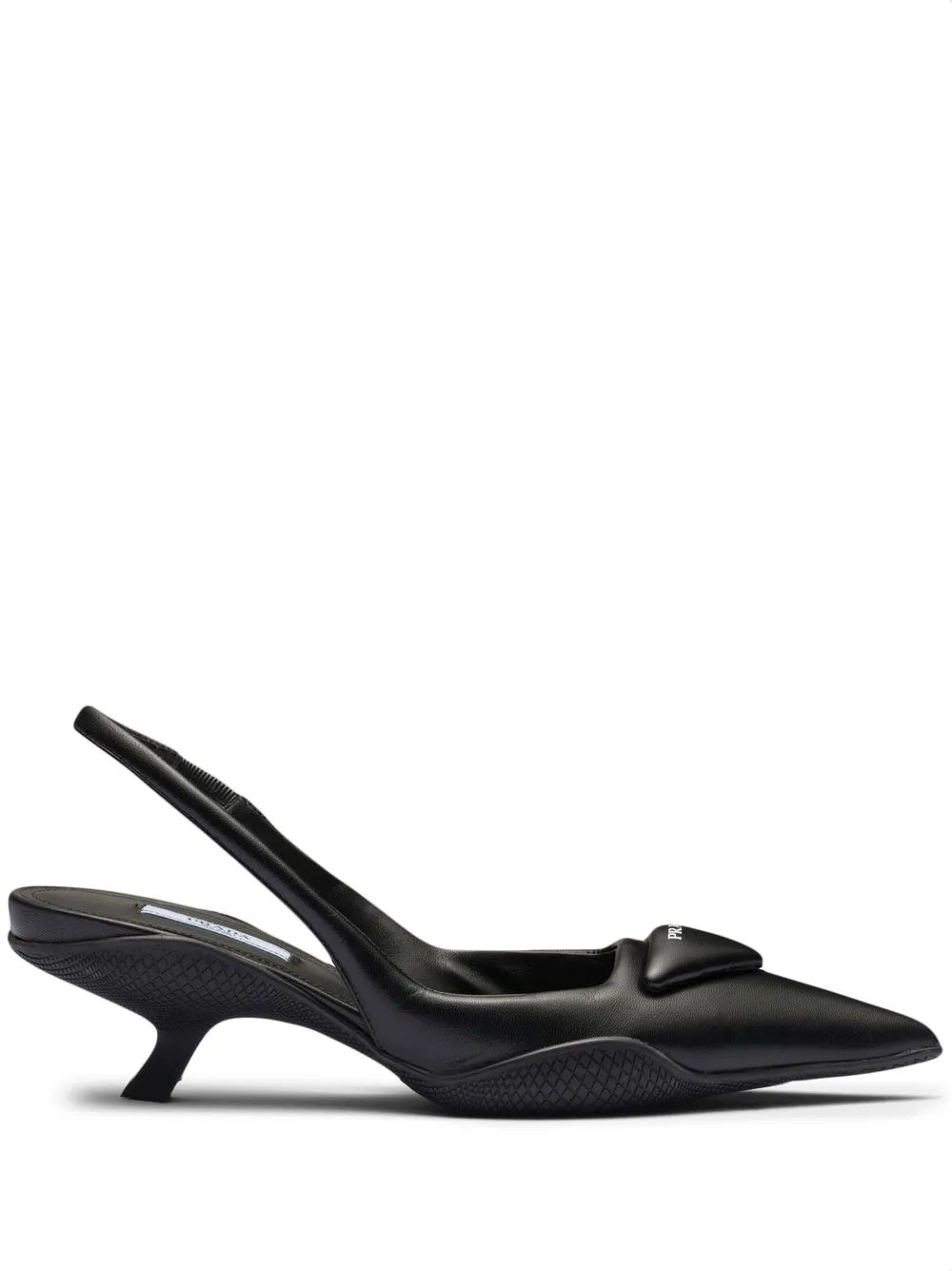 padded leather slingback pumps | Farfetch Global