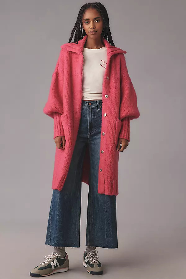 By Anthropologie Brushed Cardigan Sweater Coat | Anthropologie (US)