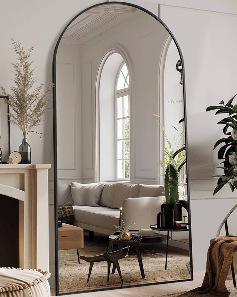 Antok Full Length Mirror, 78"x38" Oversized Floor Mirror Freestanding, Full Body Mirror Floor Sta... | Amazon (US)