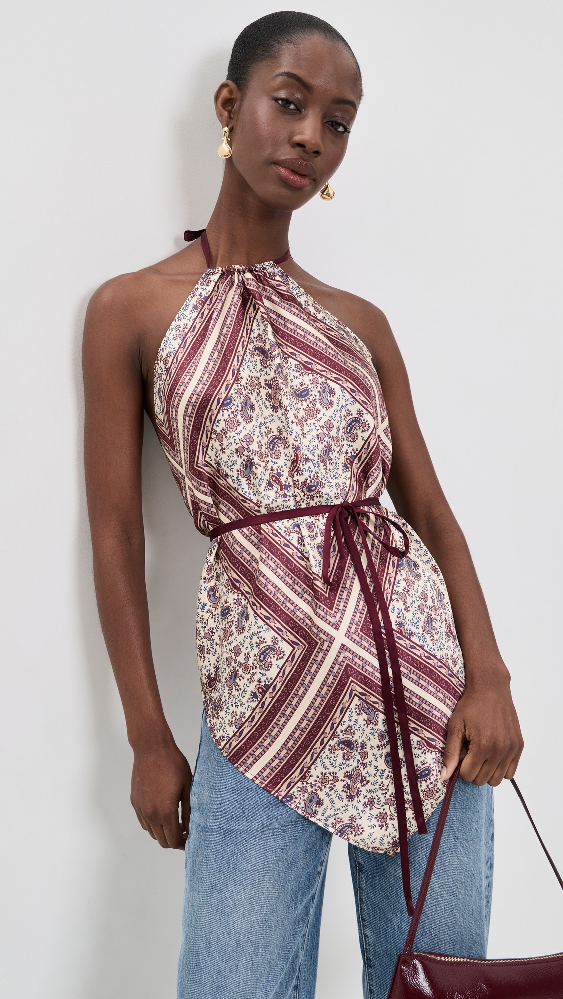 Una Silk Scarf Top - Amethyst | Shopbop