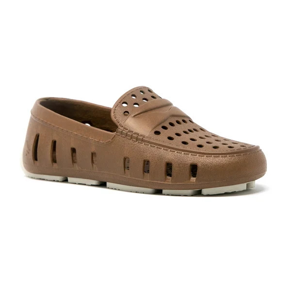 Floafer Prodigy Driver Kids Loafer - Driftwood Brown & Coconut | JoJo Mommy