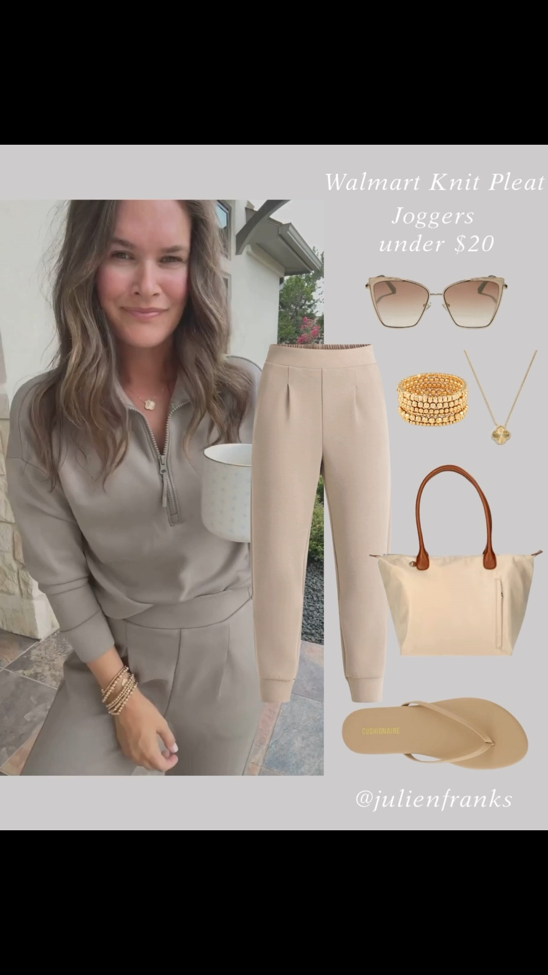 I found the cutest matching set at Walmart! Outfit under $40. Giving Spanx, so versatile easy to dress up or down- running errands to a summer party! Amazing quality and fit- even think you could wear the pants for work and dress
Up with a cute top  ✨ 
.
#walmart #walmartstyle #walmartfinds #matchingset #loungeset #summerstyle #summerfashion #momstyle #summeroutfit #travelstyle #traveloutfit 

#LTKFindsUnder50 #LTKTravel #LTKOver40