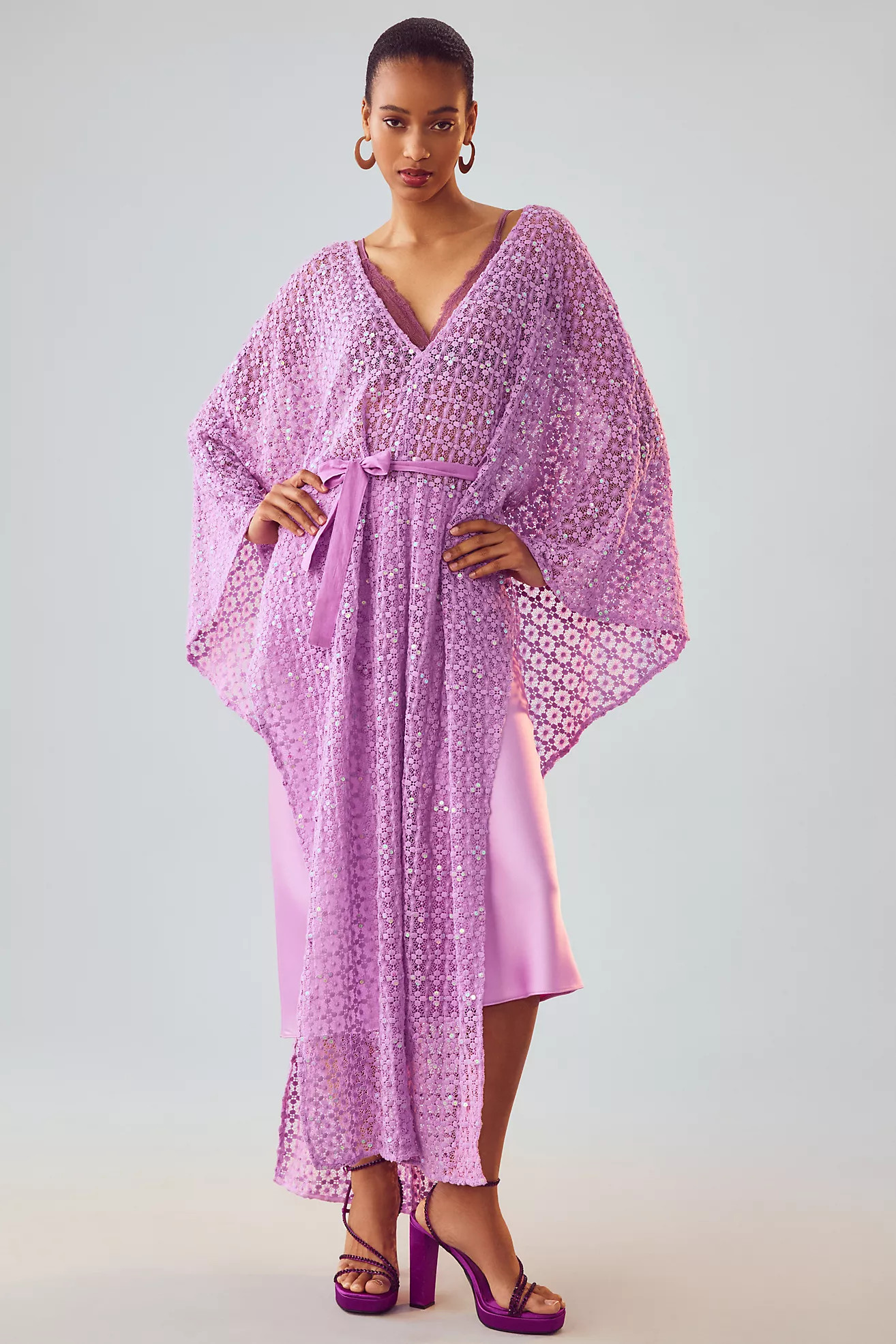 Sundress Helene Crochet Kaftan | Anthropologie (US)