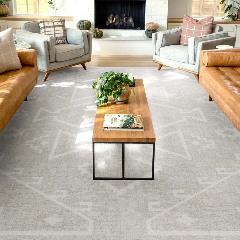 Well Woven Apollo Bottineau Southwestern Flatweave Beige Area Rug | Wayfair North America