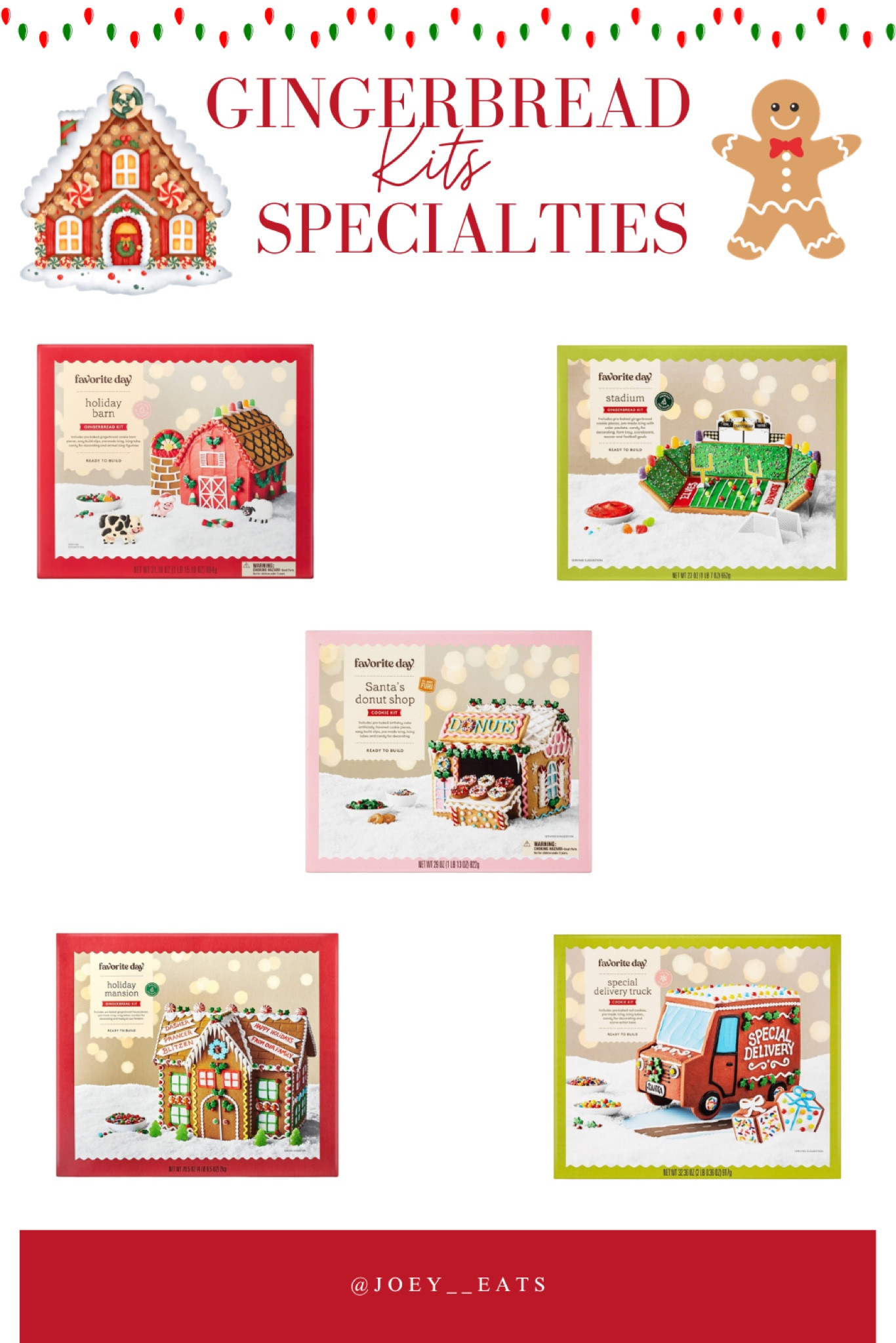 Unleash your creativity with specialty gingerbread kits from the LTK shop! Build more than just a house – construct a mini donut shop or a gingerbread stadium. Elevate your holiday traditions with these unique kits that turn baking into an immersive experience. Explore our collection and craft extraordinary edible wonders!

#LTKSeasonal #LTKfamily #LTKHoliday