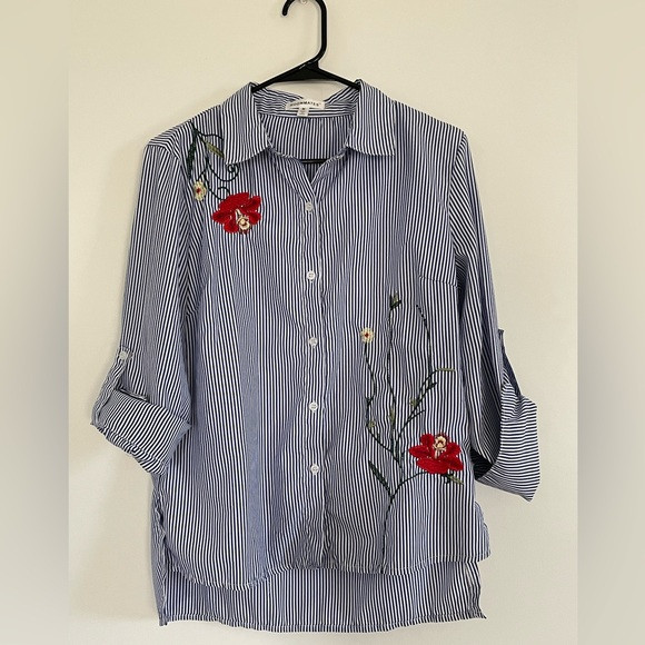 ROOMMATES Boho Embroidered Blouse Top Medium | Poshmark