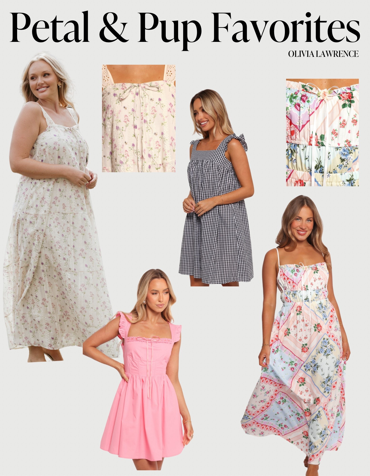 More spring and summer favorites! Top two could definitely be maternity or not. All of these would be so pretty for Easter 🐣✝️🌸

#LTKStyleTip #LTKBump #LTKFindsUnder100