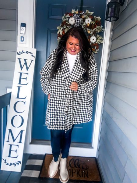 ‘Tis the season for all the cozy coats! It’s FINALLY feeling like fall around here and I’m loving all the cute and cozy coats and jackets! This oversized houndstooth gem was perfect for the cooler temps this past weekend, plus I got some many compliments on it too! Shop on my @shop.ltk page or comment COAT for the direct link! 
.
.
.
#shopreddress #rdbabe #houndstooth #coats #jackets #jacketstyle #ootd #everydaystyle #everydayfashion #weekendstyle #thirtysomething #thirtyflirtyandthriving #midsize #midsizestyleblogger #midsizefashion #midsizestyle 