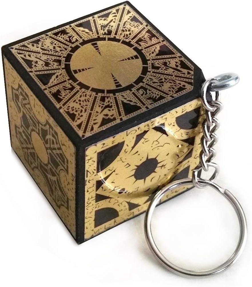Hellraiser Puzzle Box Cube KEYCHAIN Hand Crafted Key Ring | Amazon (US)