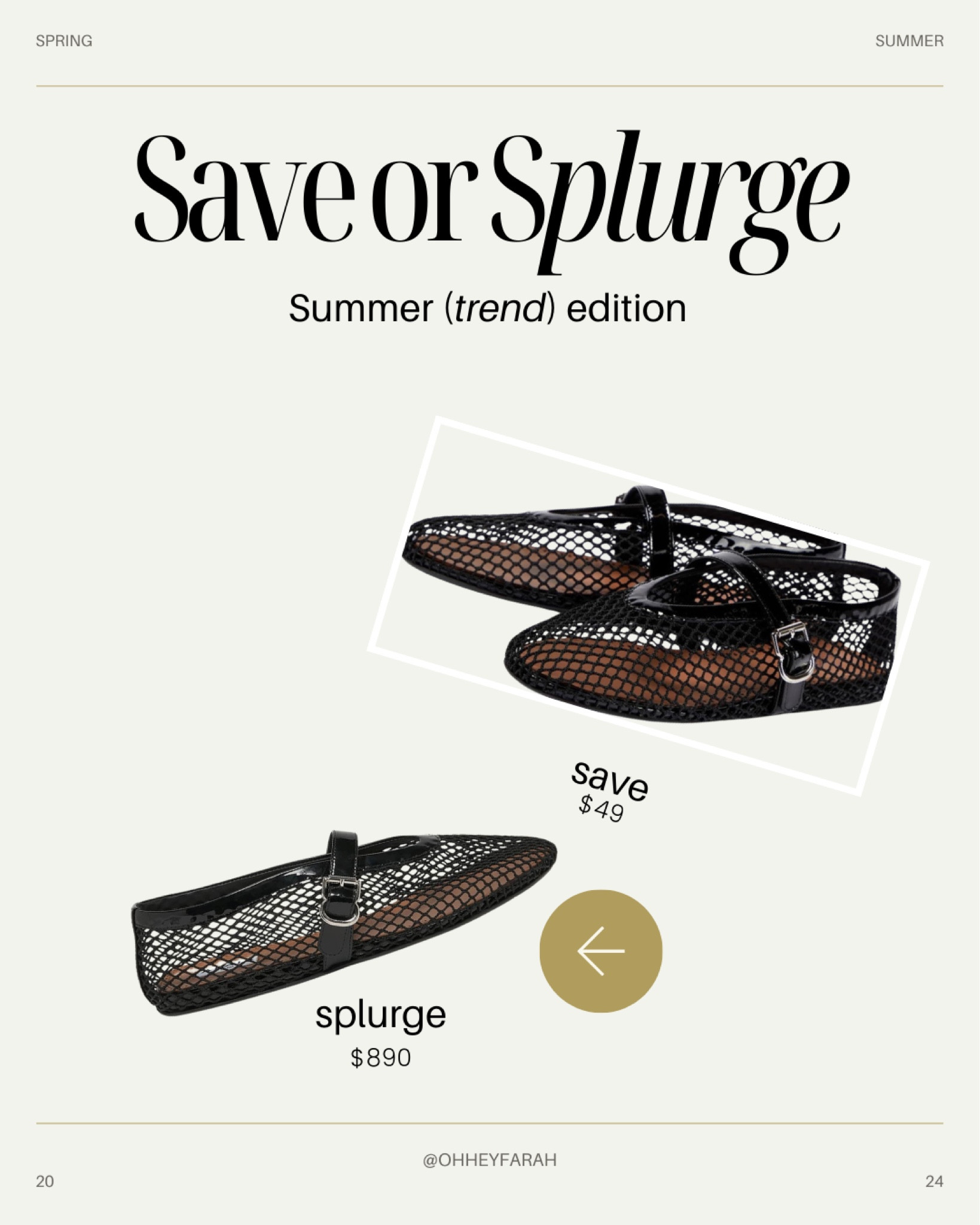 These are fun for summer frolic 😆.  #splurgevsdupe #Alaiaballetflats #meshballetflats #fashionfinds #Amazondupe 

#LTKSeasonal #LTKfindsunder50 #LTKshoecrush
