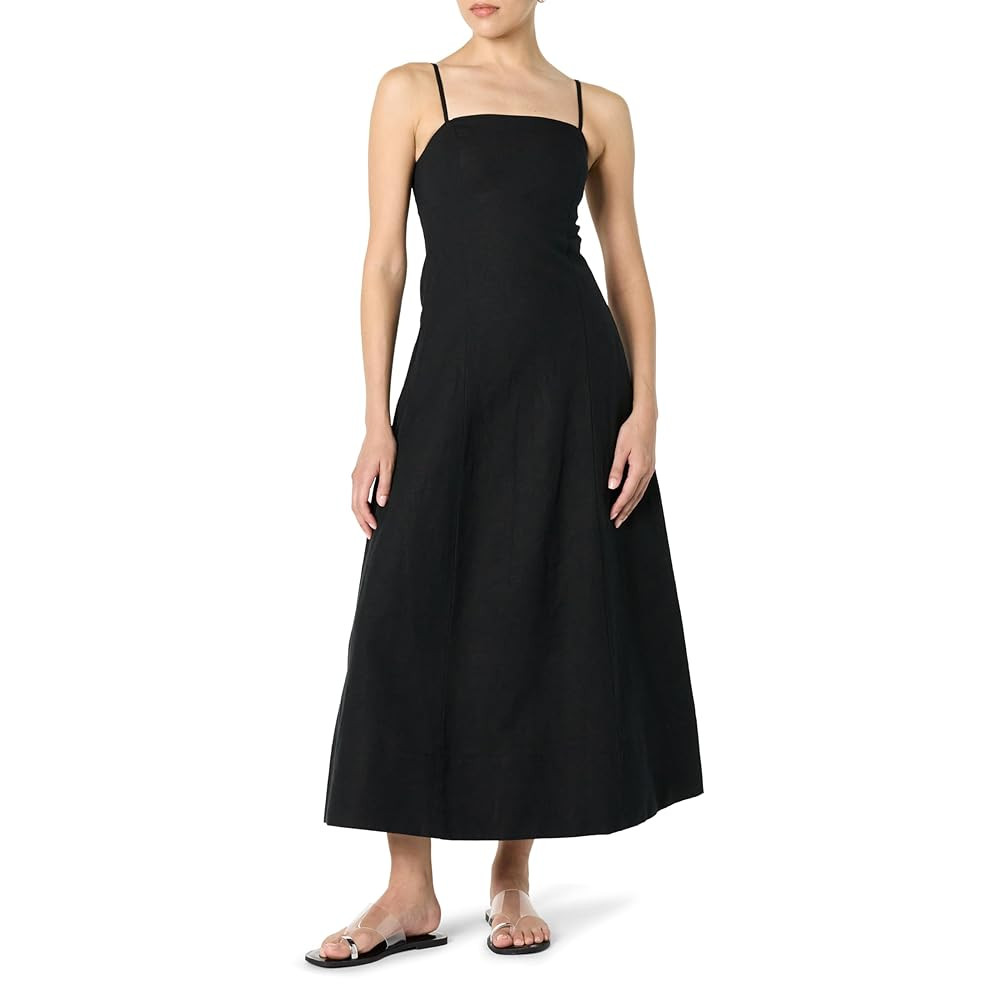 The Drop Women's Daphne Square Neck Linen Maxi Dress | Amazon (US)