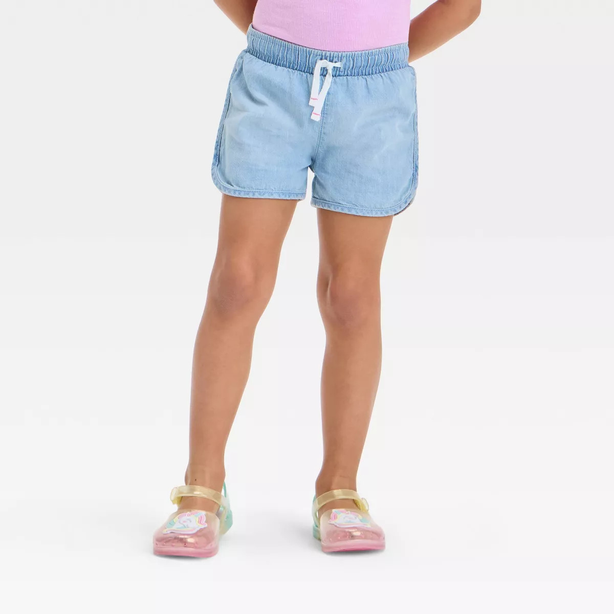 Toddler Girls' Denim Shorts - Cat & Jack™ Light Wash 12M | Target
