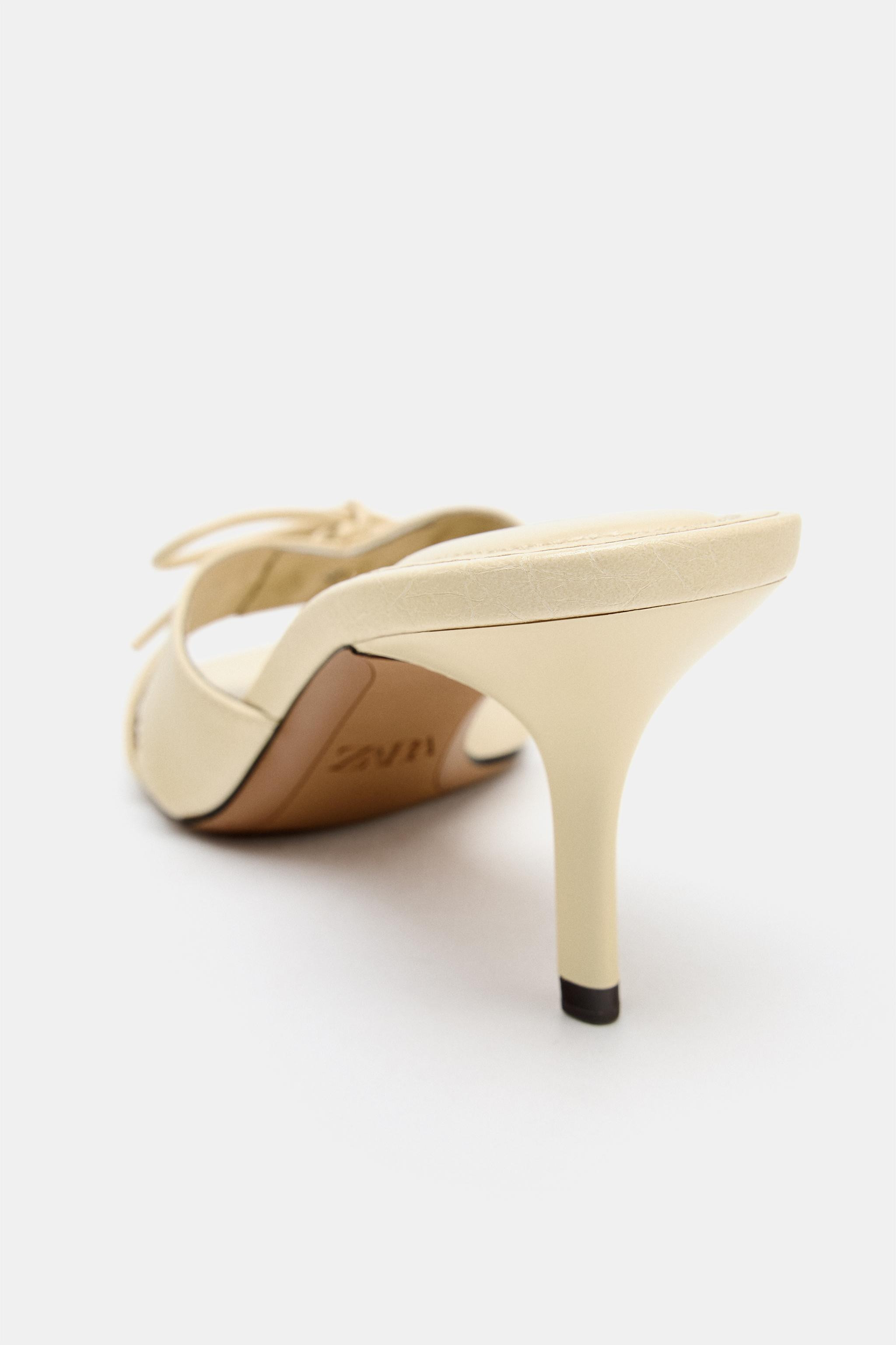 HEELED SANDALS WITH LACE DETAIL | Zara UK